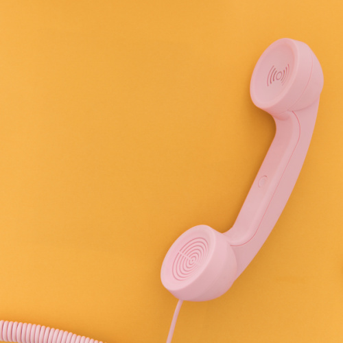 pink telephone